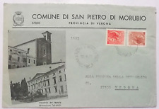 SAN PIETRO DI MORUBIO  INDUSTRIA MOBILE LAVORAZ. TABACCHI BUSTA ILLUSTRATA  1973