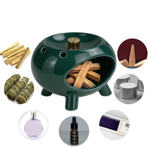 Porta palo santo ceramica - santo,