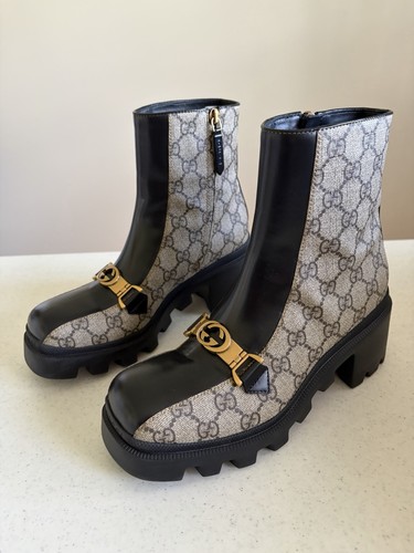 Stivaletti gucci tessuto - stivaletti,