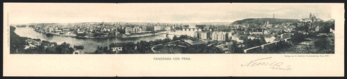 Cartolina pieghevole praga - cartolina,