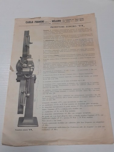 Proiettore sonoro f 3 - sonoro, e