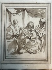 La Sacra Famiglia con San