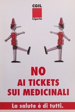 Cartolina Pinocchio Burattino