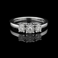 ANELLO NODO D'AMORE TRILOGY ORO 18KT DIAMANTI NATURALI 0.23 CT CERTIFICATO