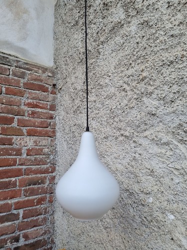 Lampadario vetro opalino - lampadario,