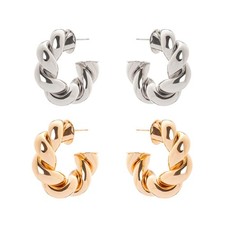 SODINI Earrings Circle Braid