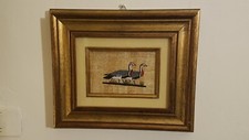 Quadro Egiziano Pittura su garza/Carta di riso antico: Oche