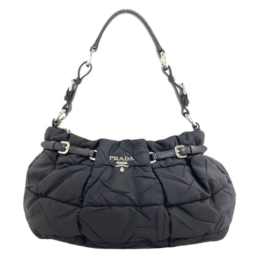 Prada logo handbag nylon - logo,