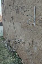 Porta vaso sospeso in metallo