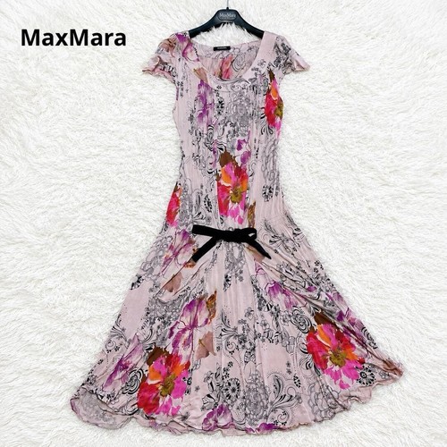 Maxi abito maxmara rosa - abito,