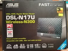 ASUS DSL-N17 Wireless-N300 VDSL/ADSL Gigabit Modem Router - Boxato
