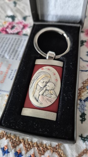 Portachiave madonnina argento - madonnina,