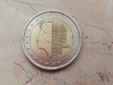 Moneta rara da 2 euro Beatrix Koningin Der Nederlanden - 2000