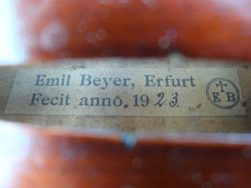 Violino lab beyer erfurt - "e.,