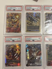 Lotto  8 Carte Digimon PSA
