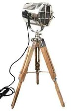 Lampada da terra studio luce di ricerca design nautico faretto treppiede supp...