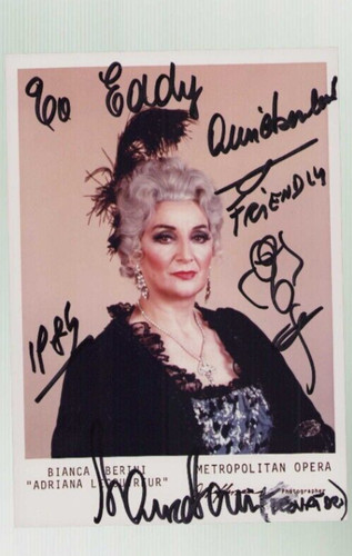 Cartolina autografata bianca - autografata,