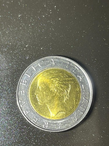 Moneta 500 lire - moneta,