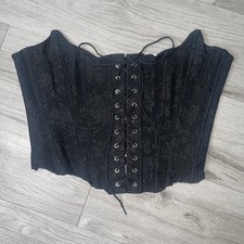 Top corsetto pizzo floreale L