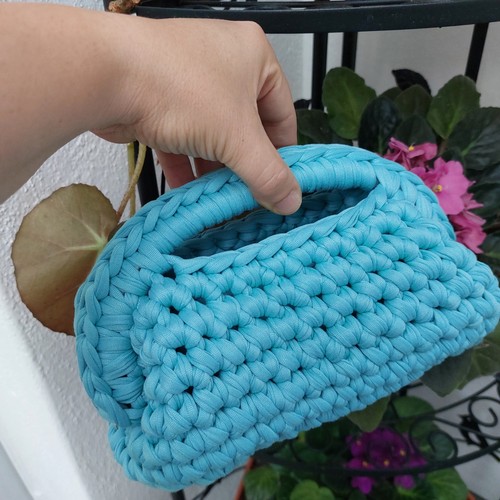 Borsa clutch all - borsa, all'uncinetto