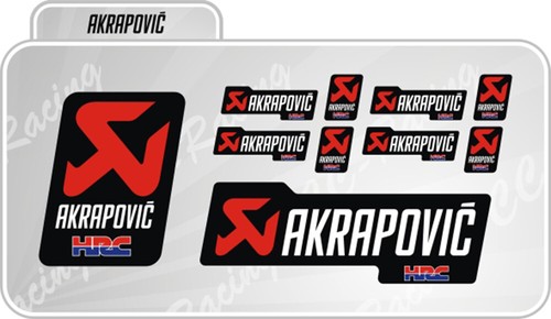 Kit adesivi akrapovic hrc - akrapovic,