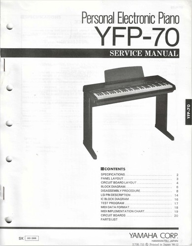 Pianoforte elettrico personale