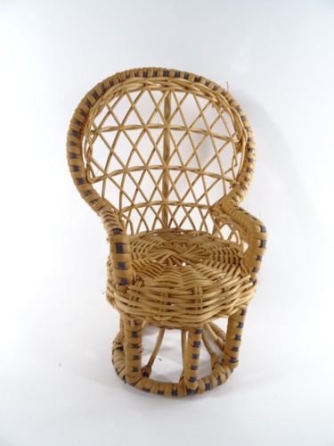 Sedia pavone vintage rattan - vintage, in