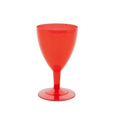 20 Flute Calice in plastica CRYSTAL ROSSO - Flutes rigido monouso - Calici da Sp