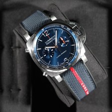Panerai Luminor Chrono Luna Rossa 44mm Blu PAM01303 - Set completo scatola e documenti