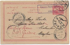 cartolina Caire 1906 a Galle