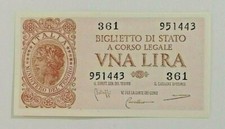 1 LIRA BIGLIETTO DI STATO