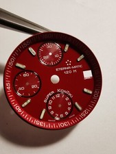 ETERNA -SUPER KONTIKI -AUTOMATIQUE - CADRAN CHRONOGRAPHE ROUGE - ORIGINAL