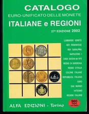 Alfa 2002 Catalogo Euro-Unificato  Monete Italiane e Regioni  DA