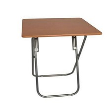 TAVOLO IN LEGNO CON PIANO QUADRATO 69 X 60 X 60 CM RICHIUDIBILE PIEGHEVOLE