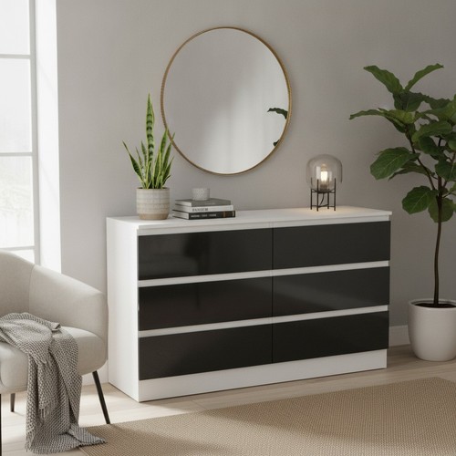 Cassettiera moderna legno - cassettiera,