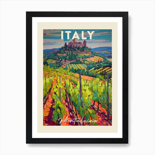 Quadro montalcino italia - montalcino, 2