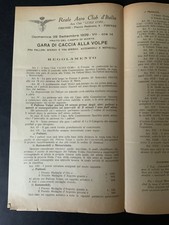 Aviazione  Firenze 1929 Caccia alla volpe per Palloni 