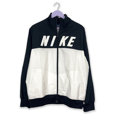 Giacca a vento Nike bianca e