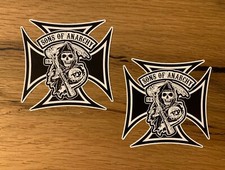 2 adesivi SOA Cross Sons of