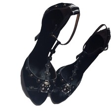 Sandalo Con Tacco Just Cavalli Nero Taglia 38