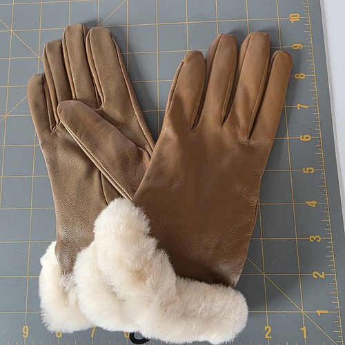 Guanti pelle ugg nuovi con - guanti,