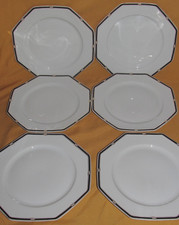 6 Piatti Piani Porcellana