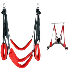 Altalena Di Lusso in Nylon Pesante Girevole a Soffitto Con Cuscino a Tre Strati 