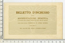 BIGLIETTO INGRESSO