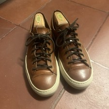 Sneakers Buttero Tanino in pelle marrone da uomo taglia EU 41 US 9,5 fatte a mano in Italia