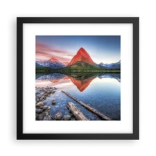 Poster 30x30cm Lago montagne
