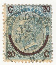 1865 Regno d'Italia 20 c