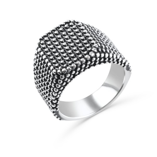 Anello chevalier brunito - , uomo