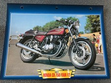 CARTE FICHE MOTO HONDA CB 750