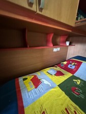 camera da letto completa per ragazzi con letto singolo e armadio a ponte